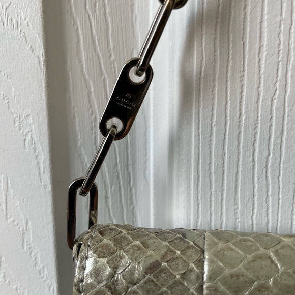 Gucci clutch or pochette-style purse in snakeskin - Made in Italy - Picture 2 of 10
